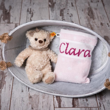 Geschenkset für Mädchen, handbestickt, personalisiert