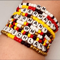 Deutschland Armband personalisierbar Germany Fan | WM EM Fußball