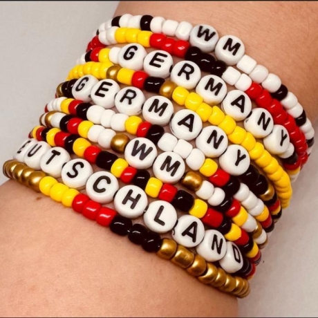 Deutschland Armband personalisierbar Germany Fan | WM EM Fußball
