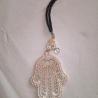 Kette mit Hand + kleiner Glasperle