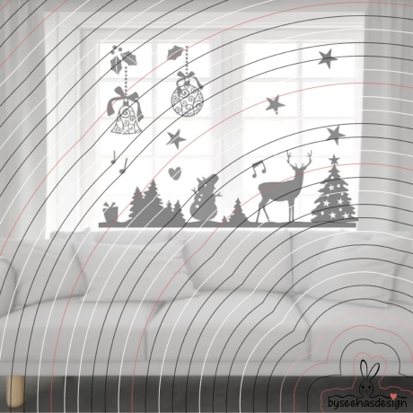 Wald Weihnachten Plotterdatei SVG DXF