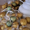 Kranz Tischkranz Wandkranz Walnüsse Deko Herbst gold Dekokranz