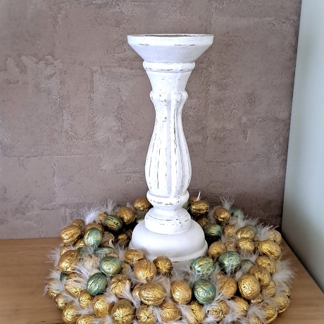Kranz Tischkranz Wandkranz Walnüsse Deko Herbst gold Dekokranz