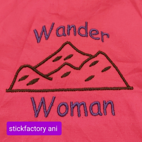 Wander Woman und Schlüsselanhänger Stickdatei Set
