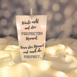 Lichtertüte, Lichterbeutel mit Spruch, Mitbringsel,Geschenk Idee