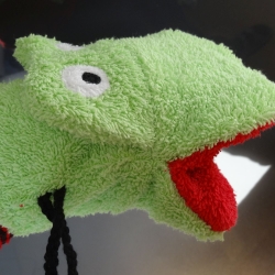 Waschhandschuh Frosch mit großem Maul, für Kinder