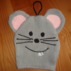 Maus Waschhandschuh oder auch Waschlappen genannt