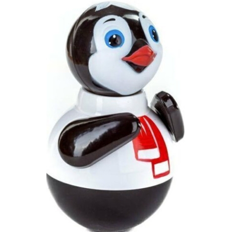 Musik-Wackelpuppe Pinguin mit Glöckchen, 15 cm, bunt