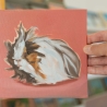 Meerschweinchen, Ölgemälde, handgemalt, 15x15 cm