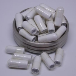 Kapseln mit Papierstreifen für eigene Botschaften Weiß