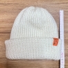 Handgestrickte weiße Damen-Merinomütze – weich, dick & warm
