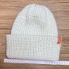 Handgestrickte weiße Damen-Merinomütze – weich, dick & warm
