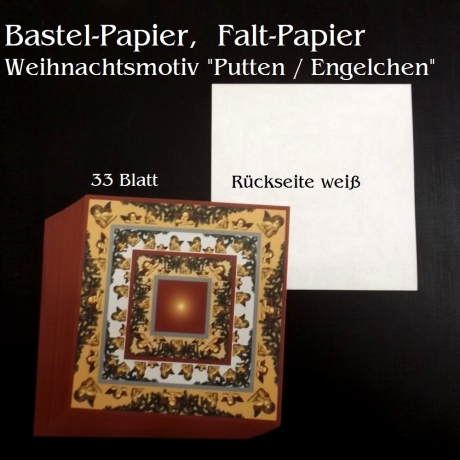 Origami-Papier Faltpapier 15x15 Engel Faltsterne Bastelpapier 