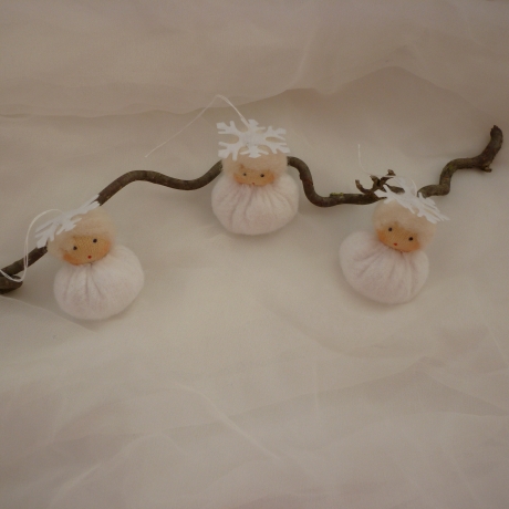 3 Schneeflöckchen im Set