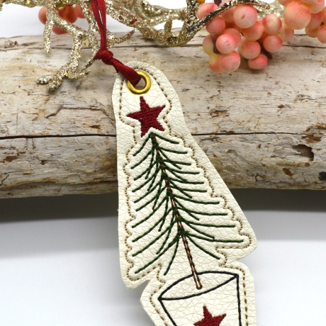 Stickdatei Wunscherfüller Weihnachten mit Anhänger