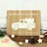 Weihnachtscountdown Holz Deko-Schild | Adventskalender Truck