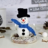 gehäkelter Deko Schneemann ~ Weihnachtsdekoration | Winterdeko