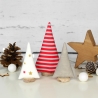 3er Set kleine Deko Tannenbäume aus Stoff ~ Weihnachtsdekoration
