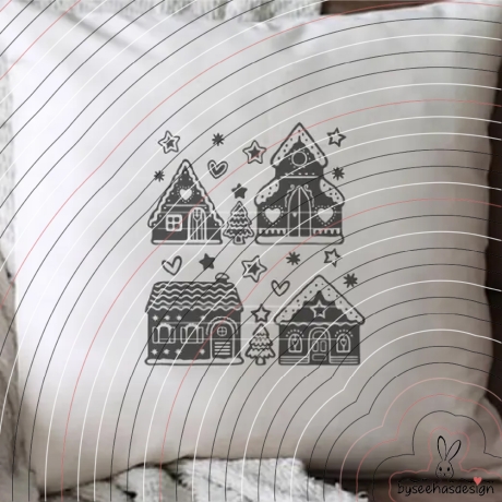 Weihnachtsdorf 2 Plotterdatei SVG DXF