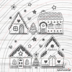 Weihnachtsdorf Plotterdatei SVG DXF