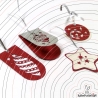 Weihnachtsgeschenk-Anhänger Plotterdatei SVG DXF