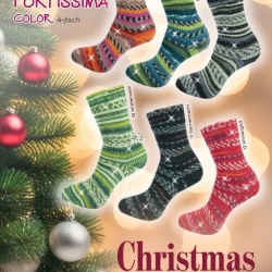 Fortissima color Christmas Glitter 4-fädige Sockenwolle 100g