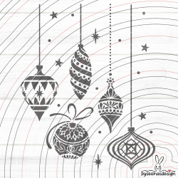 Weihnachtskugeln Plotterdatei SVG DXF