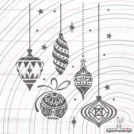 Weihnachtskugeln Plotterdatei SVG DXF