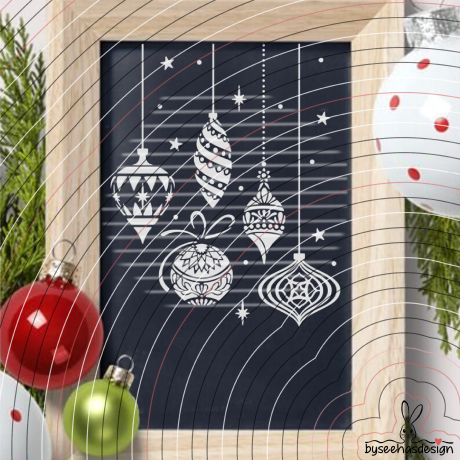 Weihnachtskugeln Plotterdatei SVG DXF