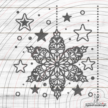 Weihnachtssterne Plotterdatei SVG DXF 