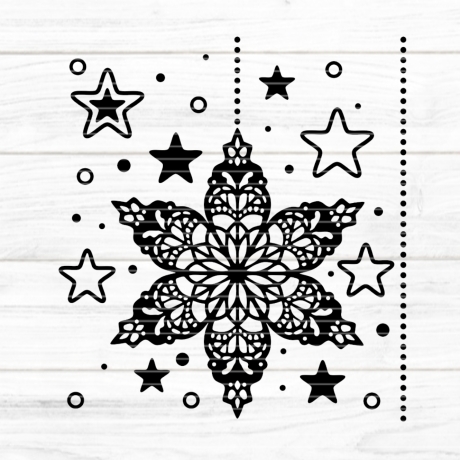 Weihnachtssterne Plotterdatei SVG DXF FCM