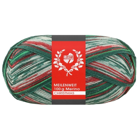 Lana Grossa Meilenweit Christmas, 4-fädige Sockenwolle 100g