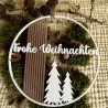 Moderner Türkranz Weihnachten – 3D-Druck mit „Frohe Weihnachten“