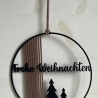 Moderner Türkranz Weihnachten – 3D-Druck mit „Frohe Weihnachten“