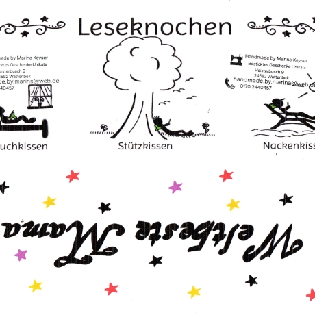 Cord Nr. 2 Leseknochen Nackenrolle mit Henkel Handmade Unikate 