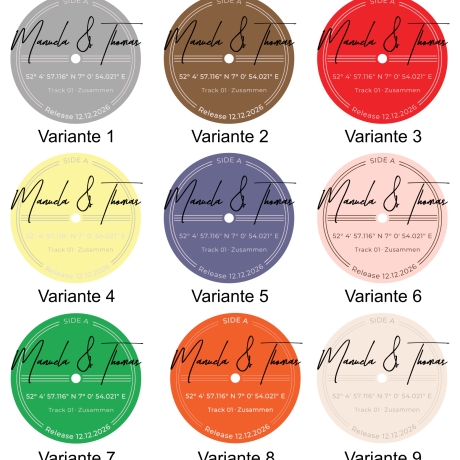 Digitales Schallplatten Poster personalisiert | Download | A4 A3
