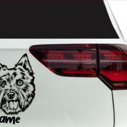 Aufkleber Hund West Highland Terrier