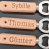 Flaschenöffner personalisiert Holz