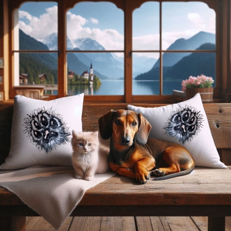 NEU Applikation Stickdatei Pfötchen Pfote Hund - Katzen