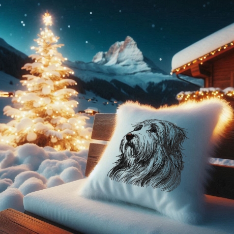 NEU Stickdatei  Bearded Collie Mike Hund LunaChild