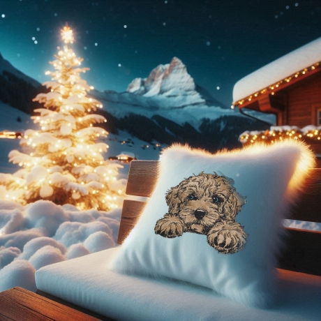 NEU Stickdatei Applikation Cockapoo Funny realistisch