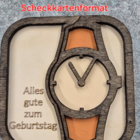 Holz Geschenkverpackung Uhr