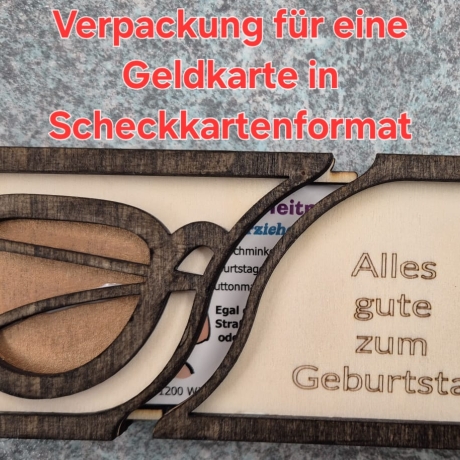 Holz Geschenkverpackung Brille
