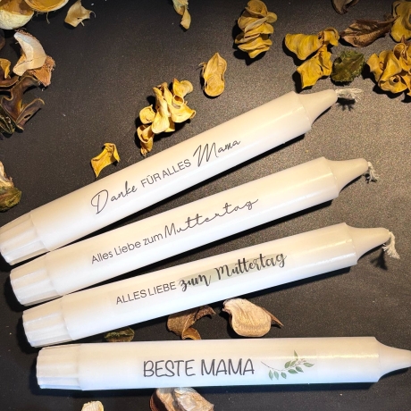 Stabkerze geriffelt Muttertag