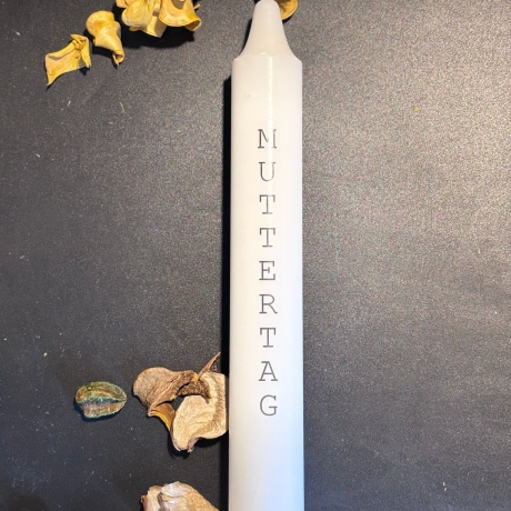 Stabkerze geriffelt Muttertag