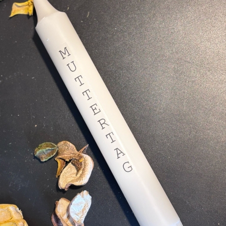 Stabkerze geriffelt Muttertag