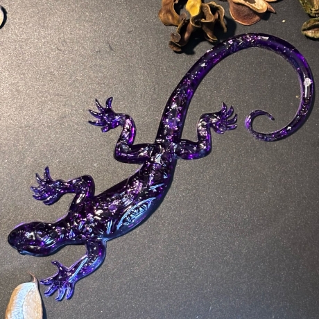 Gecko aus Epoxidharz 