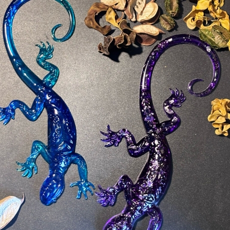 Gecko aus Epoxidharz 