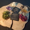 Blumen Schiefer Untersetzer – 6er Set