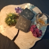 Blumen Schiefer Untersetzer – 6er Set